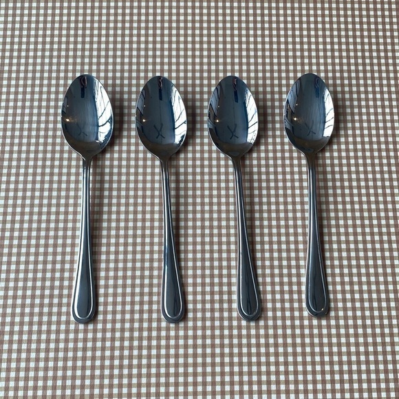 Set of 4 Stainless spoons - Picture 1 of 6